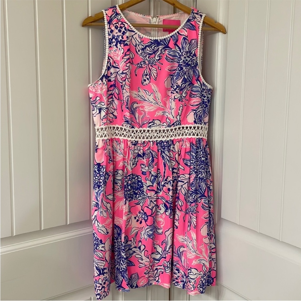 Pink and Blue Floral Lilly Pulitzer Dress